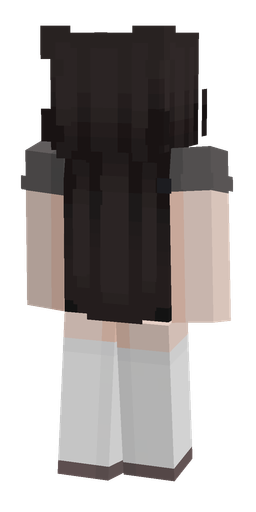 Black skin: body, back render