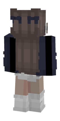 Blue skin: body, back render