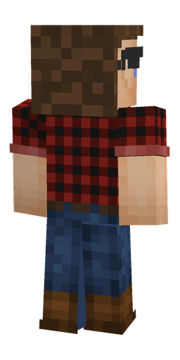 Blue skin: body, back render
