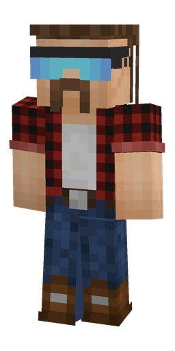 Blue skin: body, front render