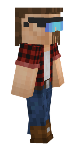 Blue skin: body, right side render