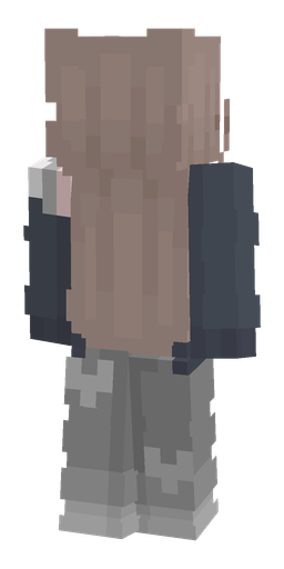 Dark skin: body, back render