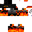 Black skin: raw texture render