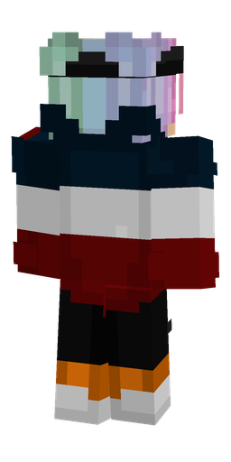 Black skin: body, back render
