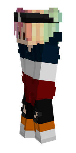 Black skin: body, left side render