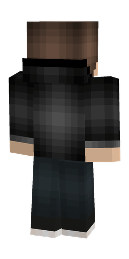 Black skin: body, back render