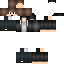 Black skin: raw texture render