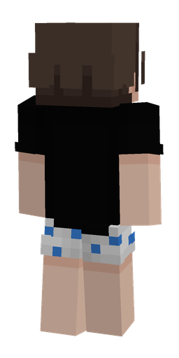 Black skin: body, back render
