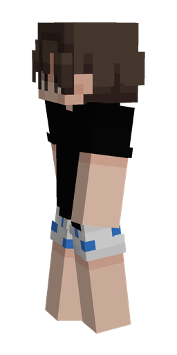 Black skin: body, left side render