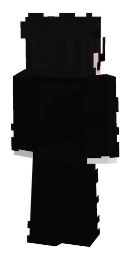 Black skin: body, back render