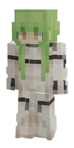 Green skin: body, front render