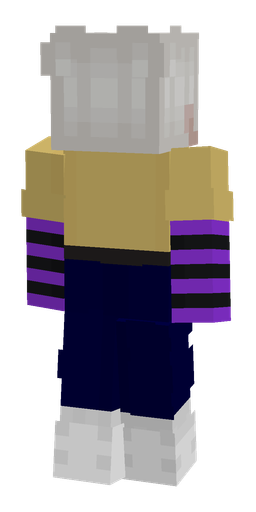 Black skin: body, back render