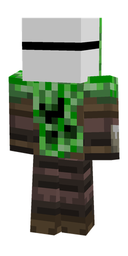 Brown skin: body, back render