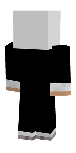Black skin: body, back render