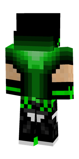 Black skin: body, back render