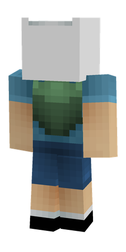 Blue skin: body, back render