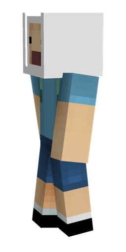 Blue skin: body, left side render