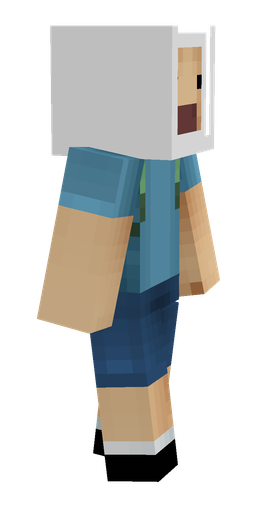 Blue skin: body, right side render