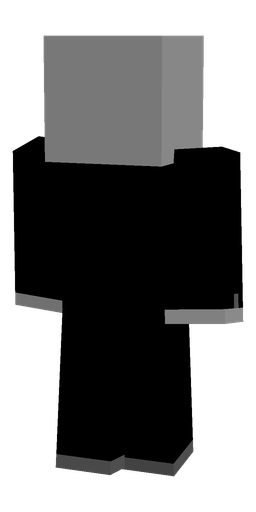Black skin: body, back render