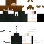 Black skin: raw texture render