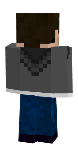 Black skin: body, back render
