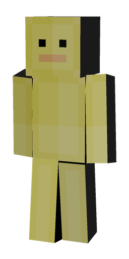 Black skin: body, back render