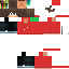 Black skin: raw texture render