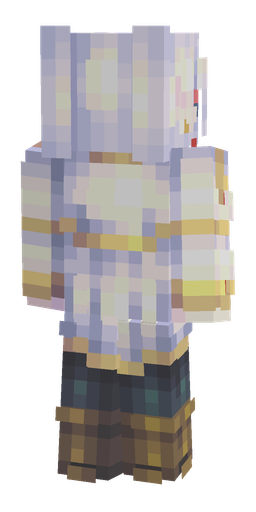 Blue skin: body, back render