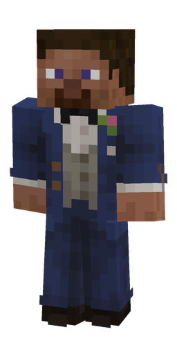 Blue skin: body, front render
