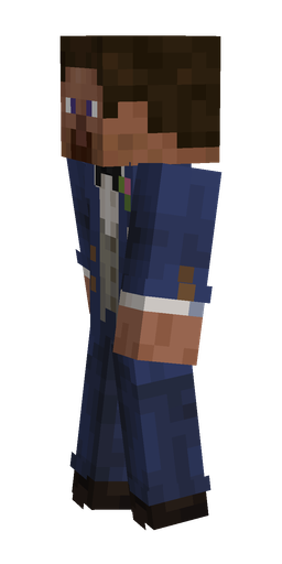 Blue skin: body, left side render