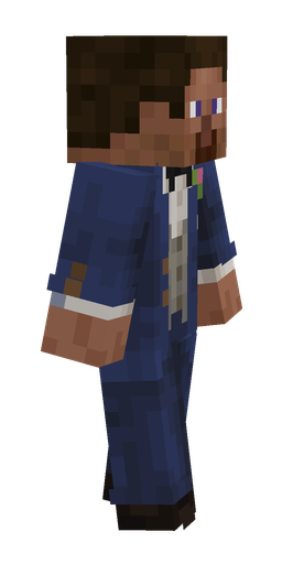 Blue skin: body, right side render