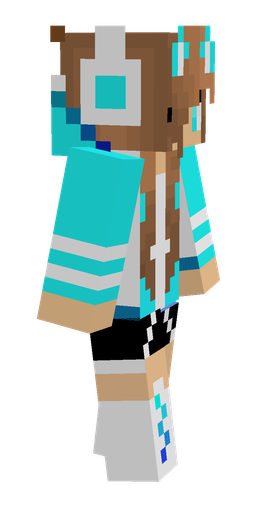 Blue skin: body, right side render
