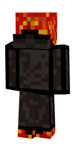 Black skin: body, back render