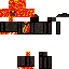 Black skin: raw texture render