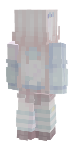 Blue skin: body, back render