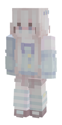 Blue skin: body, front render