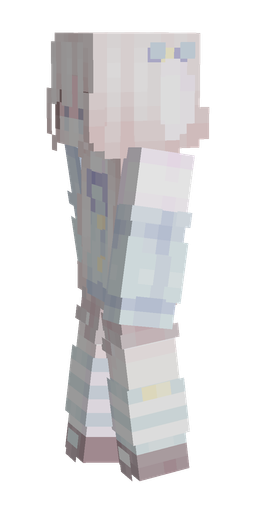 Blue skin: body, left side render