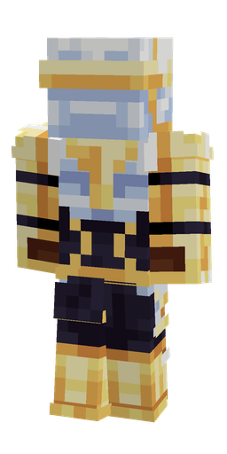 Blue skin: body, back render