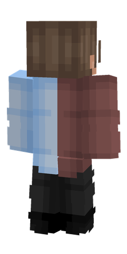 Black skin: body, back render