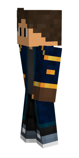 Black skin: body, left side render