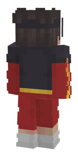 Black skin: body, back render