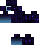 Black skin: raw texture render