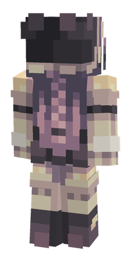 Black skin: body, back render