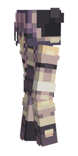 Black skin: body, left side render