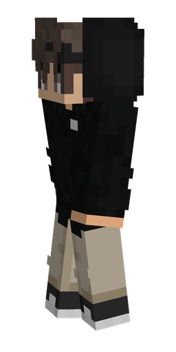 Black skin: body, left side render