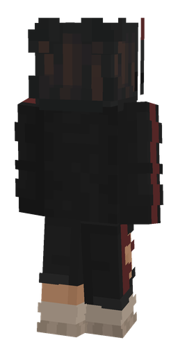 Black skin: body, back render