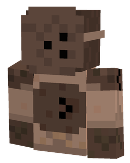 Brown skin: bust render