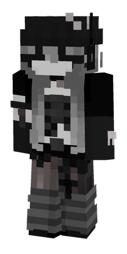 Black skin: body, front render