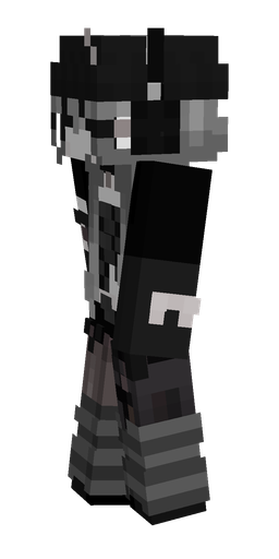 Black skin: body, left side render