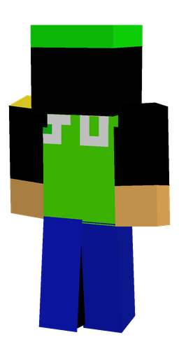 Black skin: body, back render